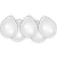 Bijeli lateks baloni, set od 8 komada.