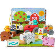 Blockables: Farma drvena igračka za slaganje - Melissa &amp; Doug