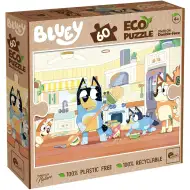 Bluey 2 u 1, ekološka slagalica od 60 dijelova i bojanka 70x50 cm - Lisciani