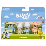 Bluey: Obiteljsko putovanje set od 4 figure