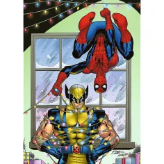 Božić Spider-Mana i Wolverine-a, premium plus kvaliteta slagalica od 1000 dijelova - Trefl slika 2