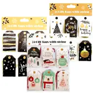 Božićni set od 24 poklon etiketa u raznim varijantama