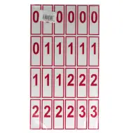 Broj i karta s simbolima za 2-4. razred