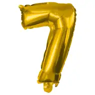 Brojni folija baloni zlatne boje – broj 7, 86 cm