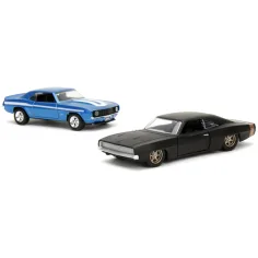 Brzi i žestoki: 1969 Chevrolet Camaro i 1968 Dodge Charger Widebody set od 2 komada u mjerilu 1/32 - Jada Toys slika 5