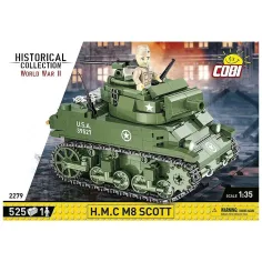 COBI: tenk H.M.C M8 Scott iz II. svjetskog rata — igračka za sastavljanje (2279)