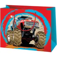 Cardex: Poklon vrećica srednje veličine s motivom Monster Truck automobila 17,8x10x23 cm