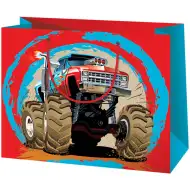 Cardex: Poklon vrećica velikih dimenzija s motivom Monster Truck automobila 26,7x13,7x33 cm