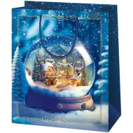 Cardex: Selo u snježnoj kugli, srednje velika poklon-vrećica 17x10x23 cm