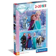 Čarobna avantura Snježnog kraljevstva 2x20 komada supercolor puzzle - Clementoni