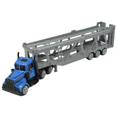 City Truck: Plavi kamion za prijevoz automobila s isturenom kabinom 22 cm slika 2