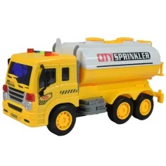 City Truck: Žuti kamion s cisternom sa svjetlom i zvukom 1/18 slika 5