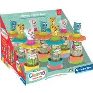 Clemmy: Mekane šarene kocke za slaganje s figuricom u kutiji s cvjetnim motivom 1 kom - Clementoni