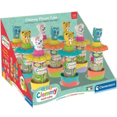 Clemmy: Mekane šarene kocke za slaganje s figuricom u kutiji s cvjetnim motivom 1 kom - Clementoni