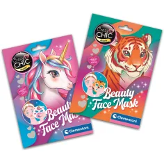Crazy Chic: Beauty maska za lice sa životinjskim motivima u više varijanti 1 kom - Clementoni slika 2