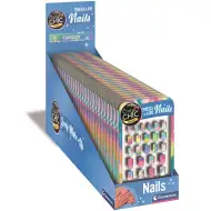 Crazy Chic Set samoljepljivih umjetnih noktiju u duginim bojama - Clementoni