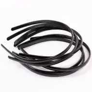 Crna traka za kosu set od 10 komada 8mm