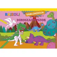 Crtaj+sa+šablonima+-+Bojanka+dinosaura