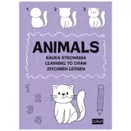 Crtaj životinje korak po korak - radna bilježnica - Trefl