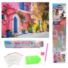 Dijamantna slagalica: Boje Grčke dijamantni set za slikanje 30x40cm slika 2