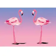 Dijamantna slagalica: Set za dijamantno slikanje s motivom flaminga 10x15cm