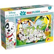 Disney 101 dalmatinaca 2 u 1 maxi slagalica od 24 dijela i bojanka 70x50 cm - Lisciani