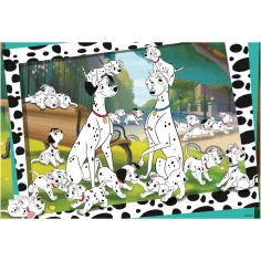 Disney 101 dalmatinaca 2 u 1, puzzle od 24 dijela i bojanka 50x35cm - Lisciani slika 2