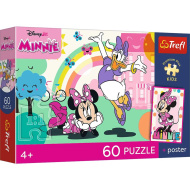 Disney Minnie Mouse 60-dijelni Premium Plus dječji puzzle s posterom - Trefl