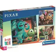 Disney Pixar Supercolor puzzle 3x48 dijelova - Clementoni