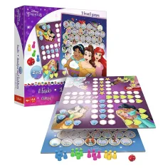 Disney+Princeze 2-u-1 društvena igra: Tko se smije zadnji? i Zmije i ljestve - Trefl slika 3