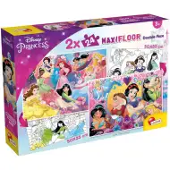 Disney Princeze 2 u 1, maxi slagalica 2x24 komada i bojanka - Lisciani