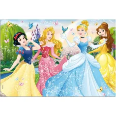 Disney Princeze 2 u 1, puzzle od 60 dijelova i bojanka 50x35cm - Lisciani slika 2