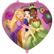 Disney+Princeze: Folijski balon u obliku srca 46 cm