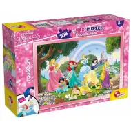 Disney Princeze duga 2 u 1 slagalica od 108 dijelova i bojanka 70x50 cm - Lisciani