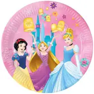 Disney+Princeze ružičasti papirnati tanjuri, set od 8 komada, 23 cm