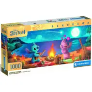 Disney+Stitch – Plaža piknik panorama 1000 dijelova puzzle - Clementoni