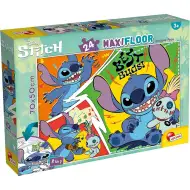 Disney Stitch 2 u 1 maxi slagalica od 24 dijela i bojanka 70x50 cm - Lisciani