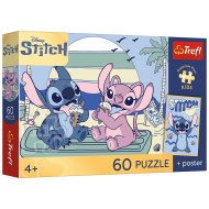 Disney Stitch Sladoledna zabava slagalica od 60 komada - Trefl