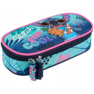 Disney Stitch ovalna pernica s natpisom Stay cool PC01 23x9,5x6 cm