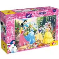 Disney princeze 2 u 1 puzzle od 108 dijelova i bojanka 70x50 cm - Lisciani