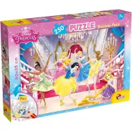 Disney princeze 2 u 1, puzzle od 250 dijelova i bojanka 50x35 cm - Lisciani