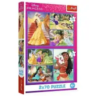 Disney princeze 2x70 komada puzzle - Trefl