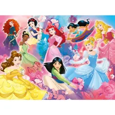 Disney princeze tim 2 u 1, Eco maxi slagalica od 24 dijela i bojanka 70x50 cm – Lisciani slika 2