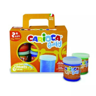 Dječji set prstnih boja s različitim bojama 6x80 ml - Carioca