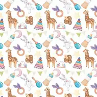 Dobrodošli! uniseks papir za zamatanje za bebe 100x70 cm