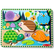 Dodirni i osjeti Šumske životinje drvena taktilna slagalica - Melissa &amp; Doug