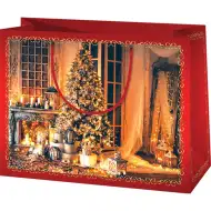 Dolazak Božića, srednje velika ekskluzivna poklon torba 18x10x23cm