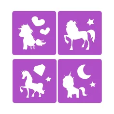 Dream Horse: Set asfalta s kredama s jednorog šablonom slika 2