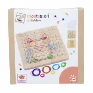 Eichhorn: Drvena Montessori geoboard – razvoj oblika, mašte i fine motorike - Simba Toys