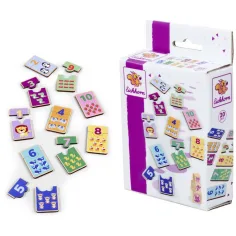 Eichhorn: Drvena slagalica s brojevima – Igra spajanja životinja - Simba Toys slika 2